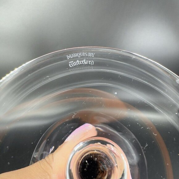 Waterford Marquis POLKA DOT Purple Amethyst Martini Glass Drinking Crystal - Picture 5 of 13